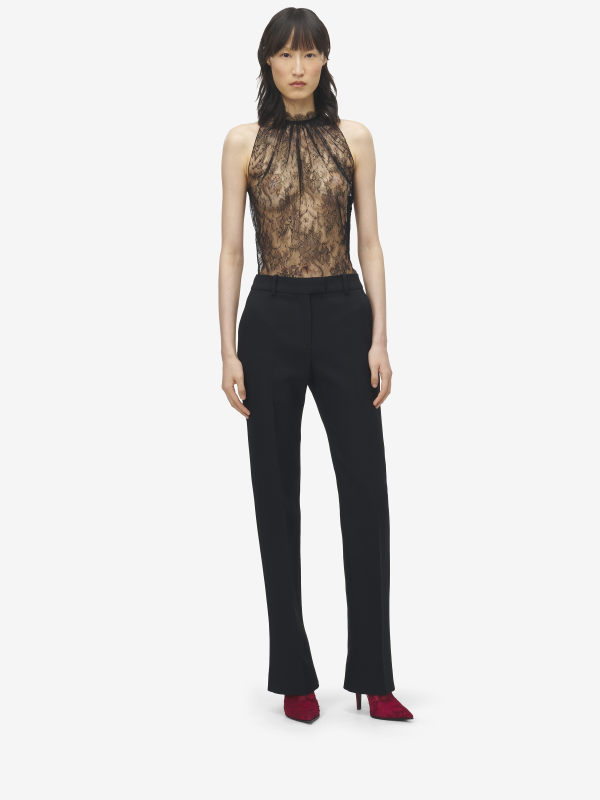 ALEXANDER MCQUEEN - Wool Silk Tailored Trousers - Item 843646QJAAA1000